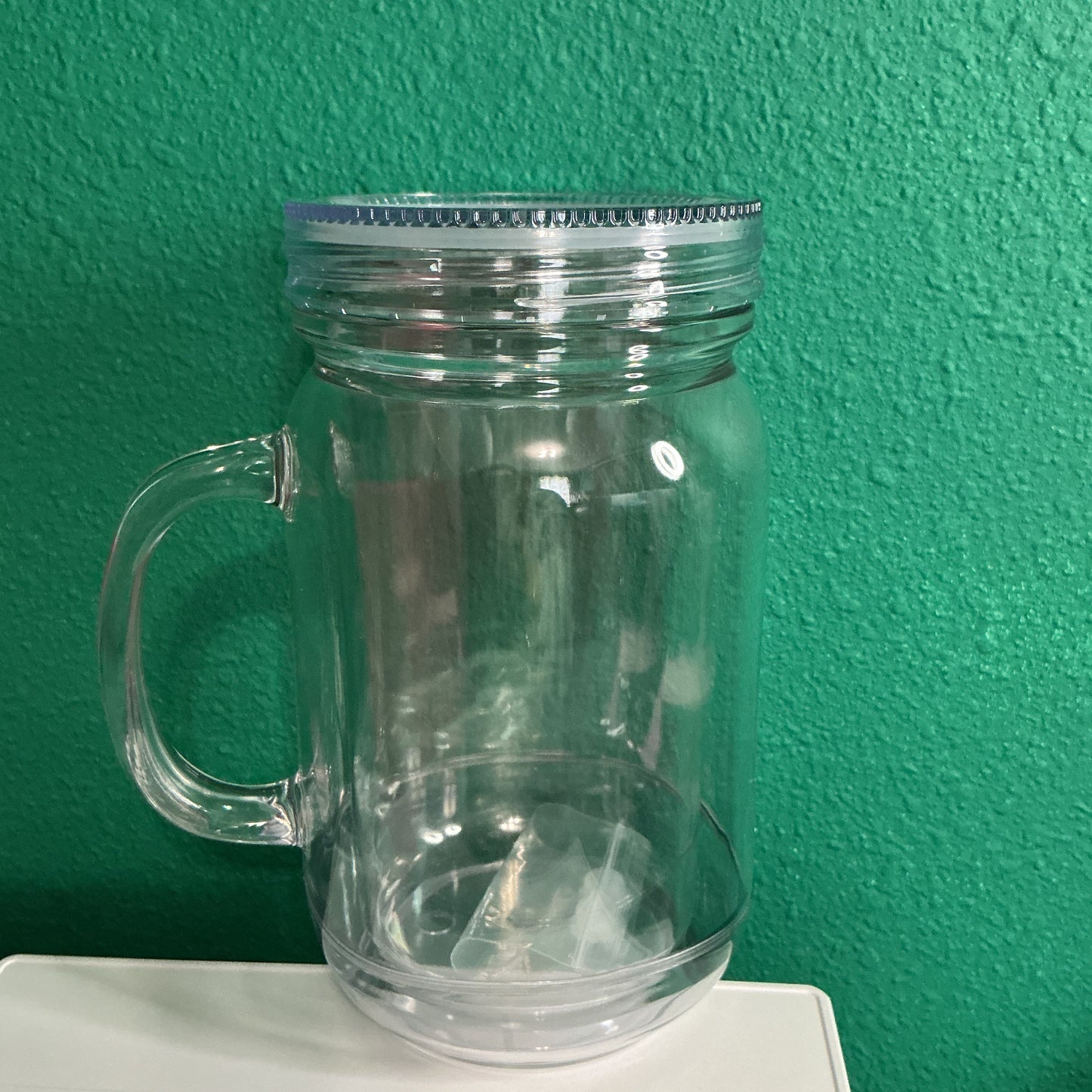 20 oz plastic mason jar